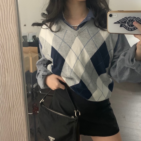 argyle sweater vest - Picture 2 of 4